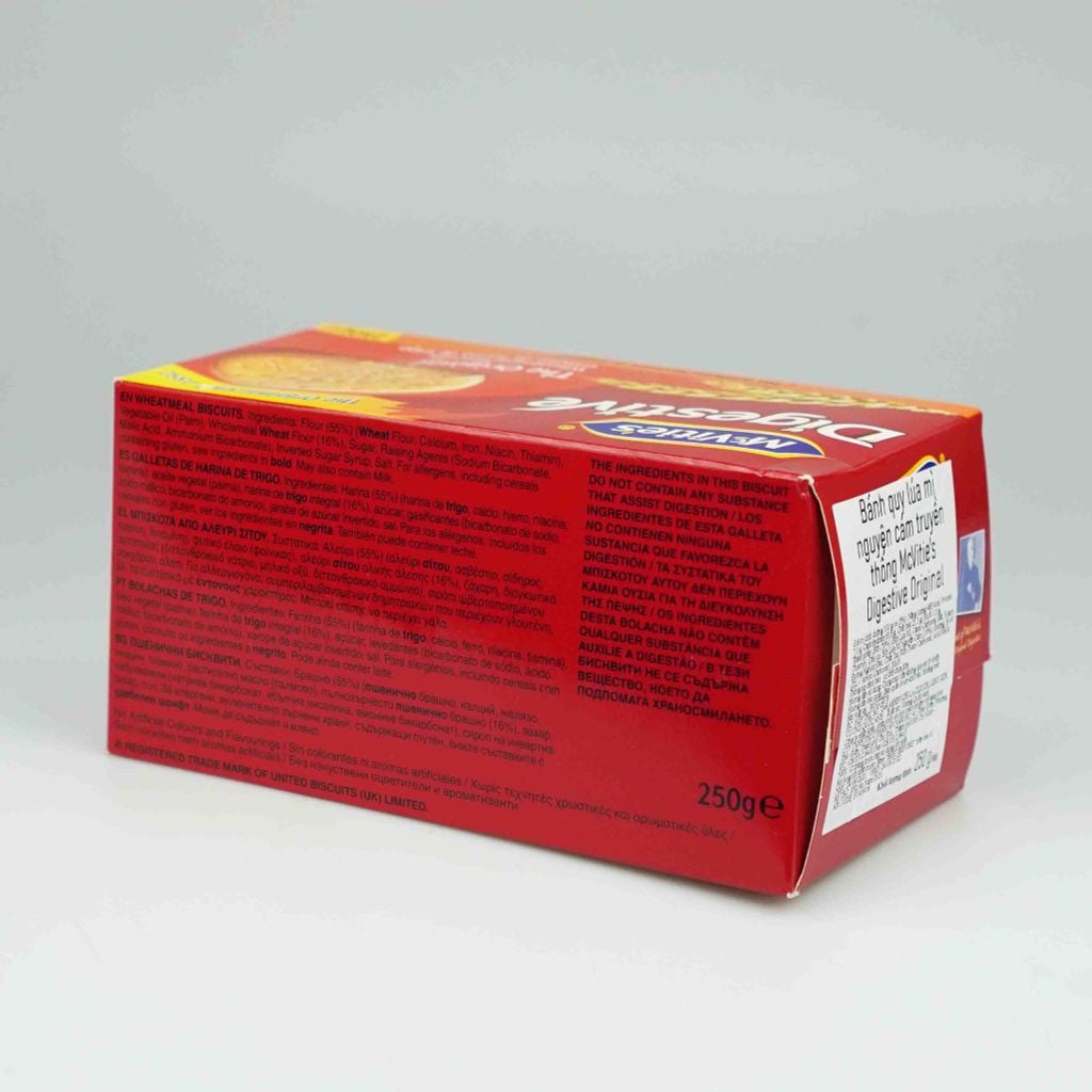 Bánh Quy Lúa Mì Nguyên Cám Truyền Thống Mc Vitie's Digestive Orginal 250g