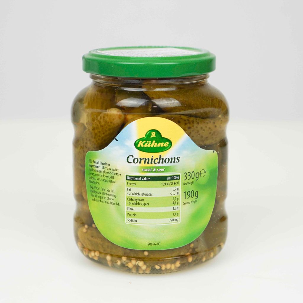 Dưa chuột ngâm kiểu Cornichons hiệu Kuehne