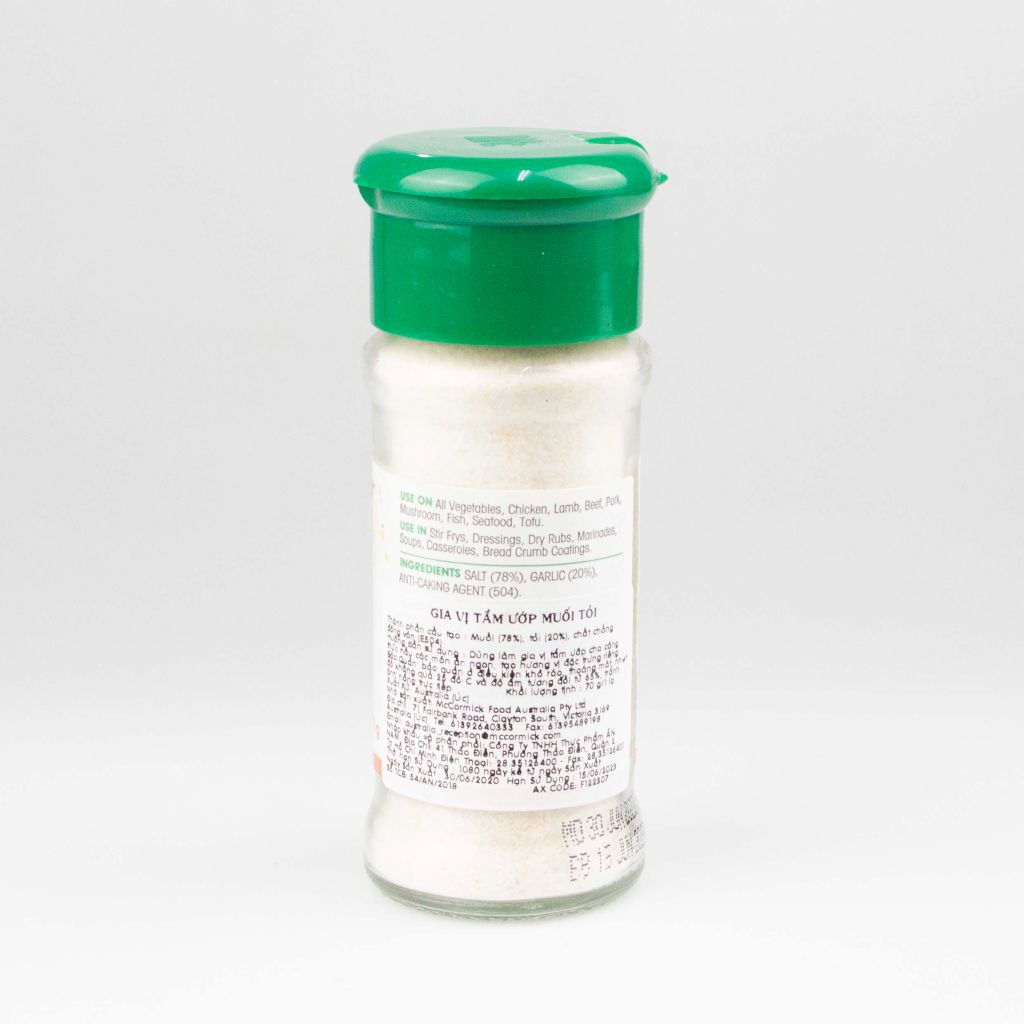 Gia vị tẩm ướp muối tỏi - Mccormick Garlic Salt
