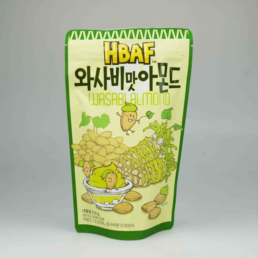 Hạt hạnh nhân tẩm wasabi Tom's Farm