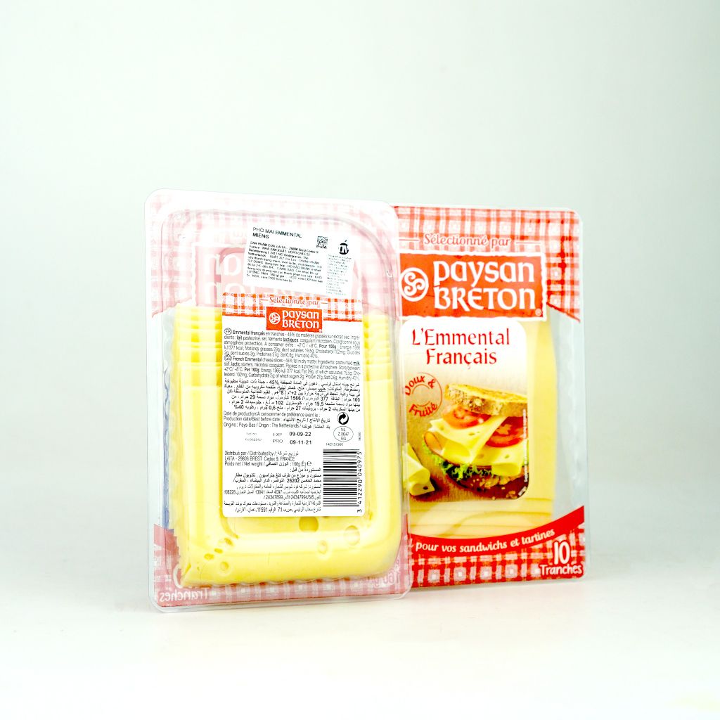 Phô mai Le Emmental Payson Breton lát 160g