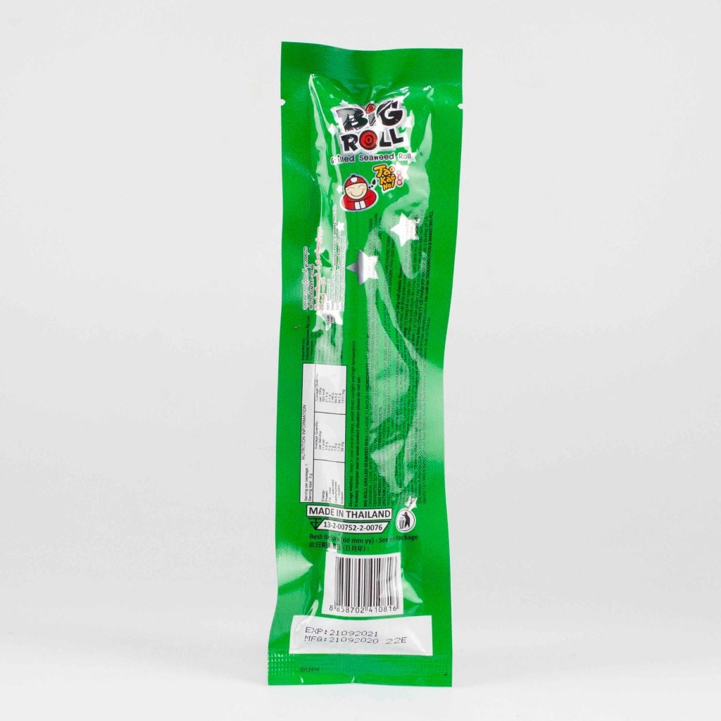 Bánh Snack rong biển giòn cậu chủ (TaoKaeNoi) BIG ROLL 3g