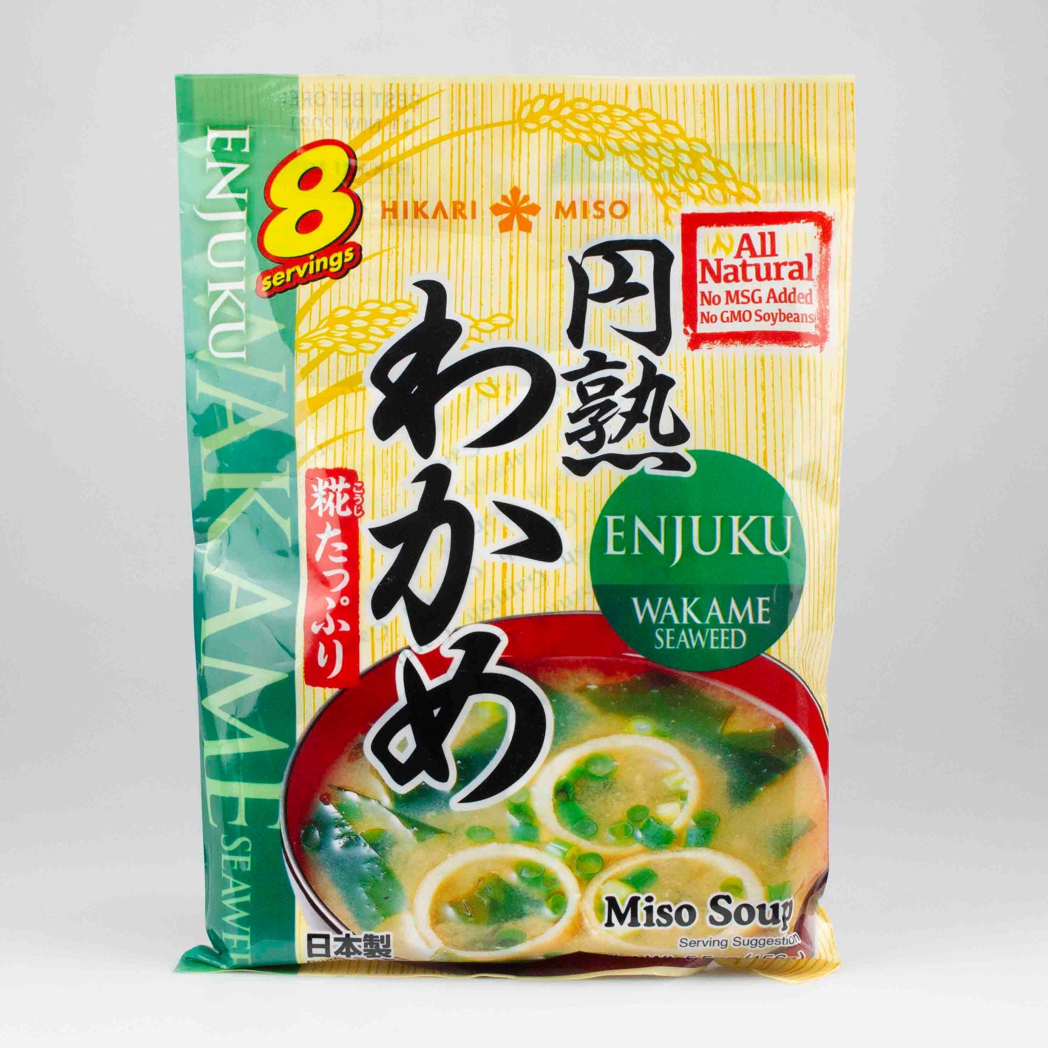 Súp Miso rong biển Wakame ăn liền Hikari Miso Enjuku 156g ( 8 phần)