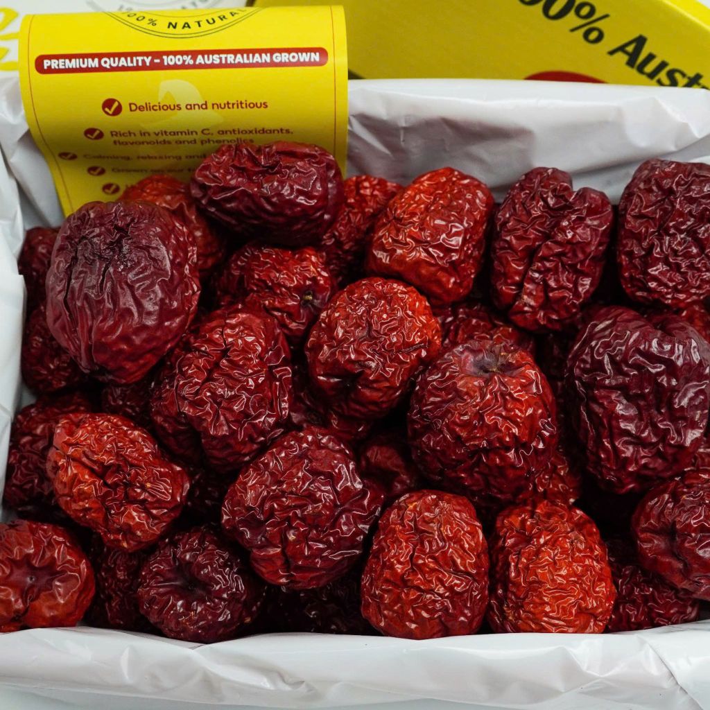 Táo đỏ khô Úc nhập khẩu 500g - Jujube Australia 100%