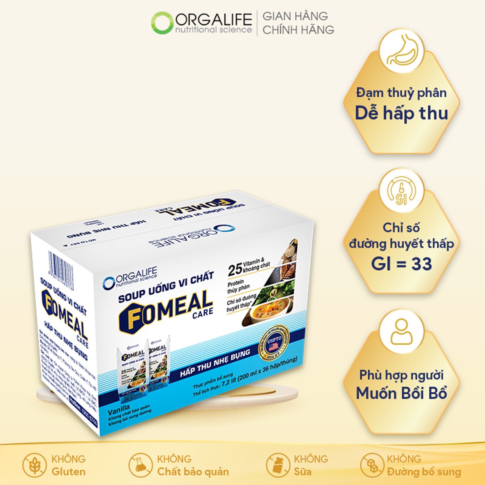  Fomeal Care - Thực Phẩm Dinh Dưỡng Y Học - Thùng 36 hộp x 200ml 