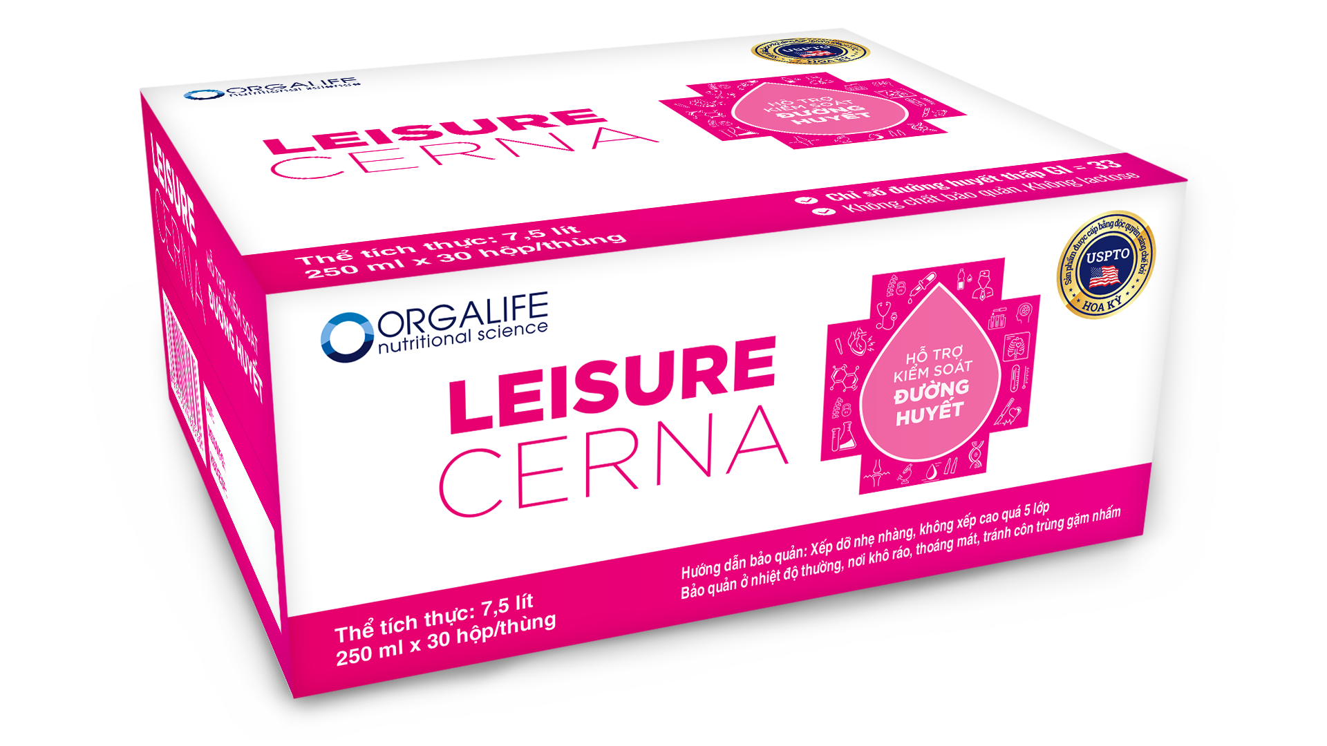  Thực phẩm dinh dưỡng Leisure Cerna  - Thùng 30 Hộp x 250ml 