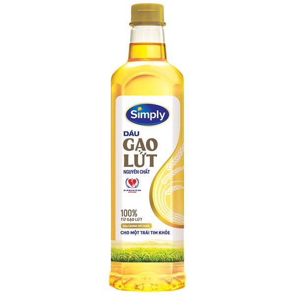 Dầu gạo lứt chai 1 lít Simply