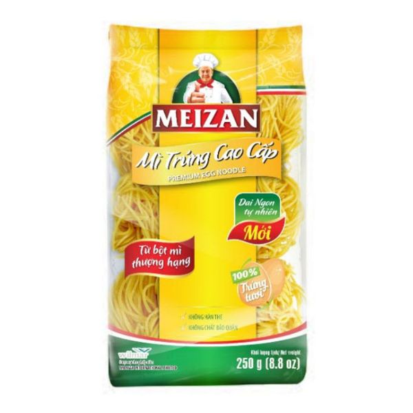 Mì Trứng Cao Cấp Meizan Gói 250g