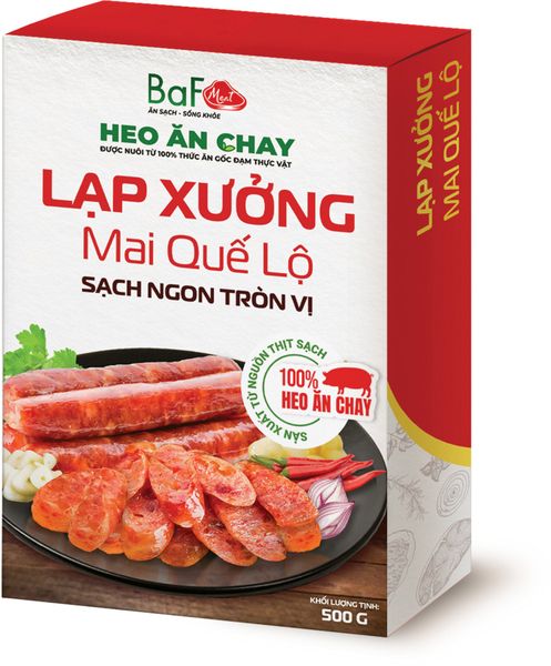 LẠP XƯỞNG MAI QUẾ LỘ BAF MEAT HỘP 500G KHÔNG TIÊU