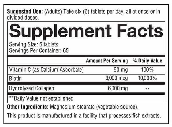  Youtheory Viên uống bổ sung Collagen +Biotin 