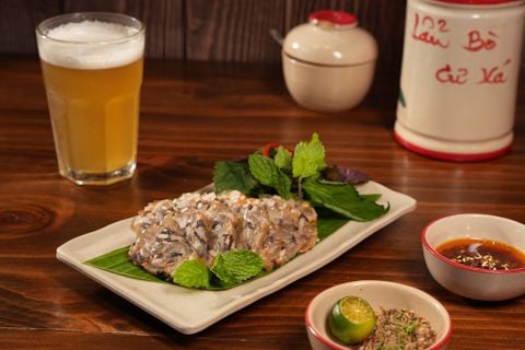  Giò Da Bò Tơ Chấm Muối Khén 