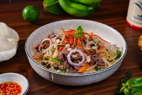  Gỏi Bắp Bò Rong Sụn Giòn 