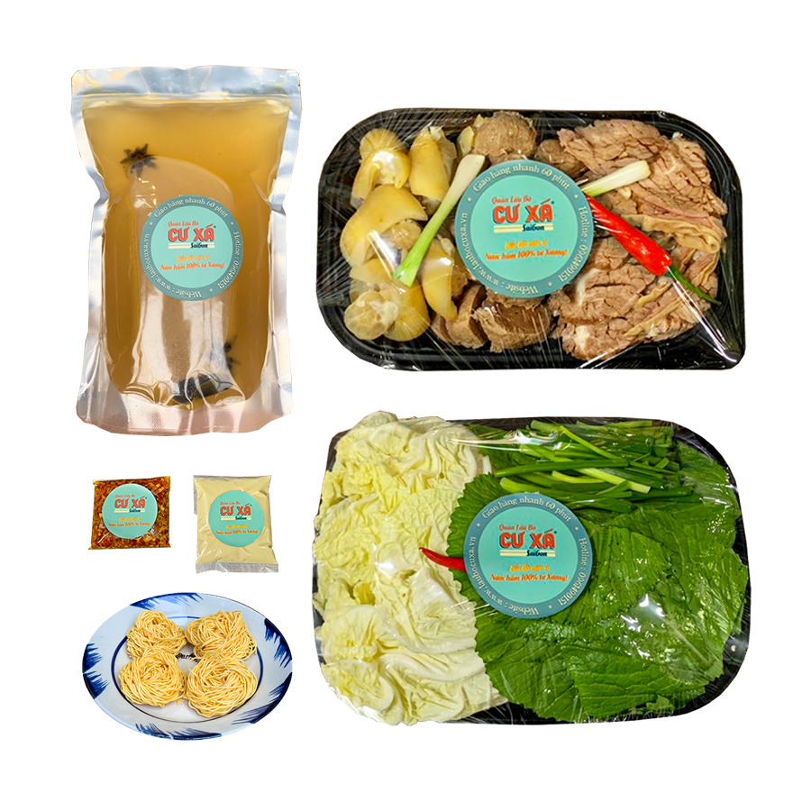  Lẩu bò cư xá size M đóng gói 