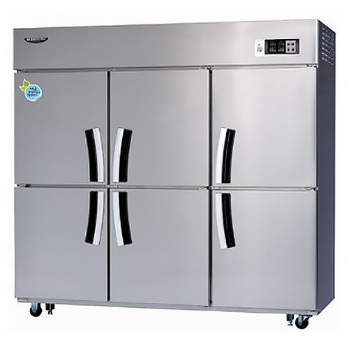 Tủ đứng 6 cánh (Tủ lạnh 4 + Tủ đông 2) cửa công nghiệp Lassele LS-1664RF