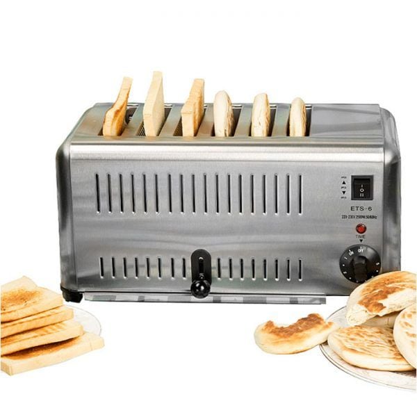 Lò nướng bánh mì sandwich inox 6 ngăn ETS-6