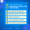 Bàn Đông 3 Cánh, 1M8, 398L KISTEM KIS-XFT18F, Làm Lạnh Gián Tiếp
