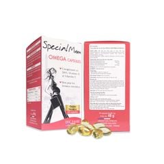 TPBVSK Special Mum Omega - Bổ sung DHA, Vitamin E, Vitamin D. Hỗ trợ tốt cho phụ nữ giai đoạn mang thai [Hộp 60 viên - Nhập khẩu Pháp]