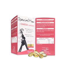 Special Mum Omega Capsules - Bổ sung DHA, Vitamin E, Vitamin D. Hỗ trợ tốt cho phụ nữ giai đoạn mang thai [Hộp 60 viên - Nhập khẩu Pháp]