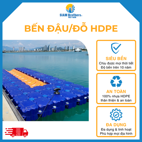  Bến Đậu Phao Nổi HDPE (Du Thuyền, Ca nô, Jetski) 