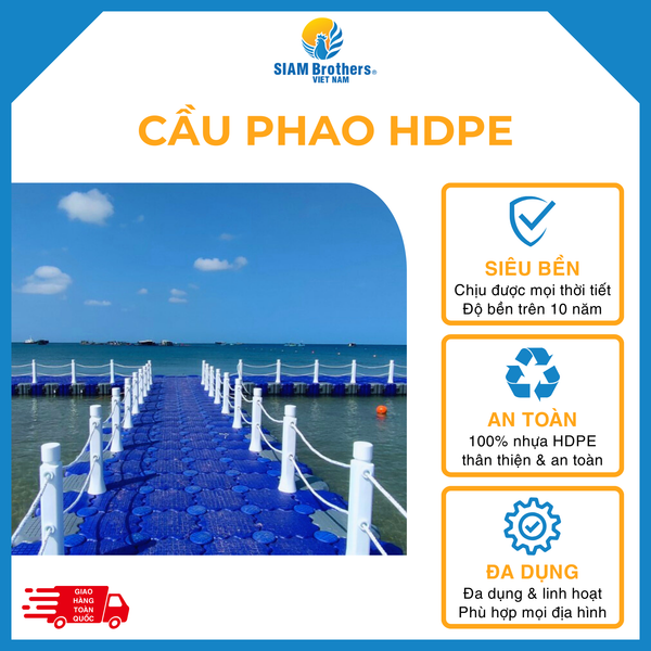  Cầu Phao Nổi HDPE 