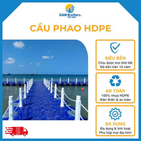  Cầu Phao Nổi HDPE 
