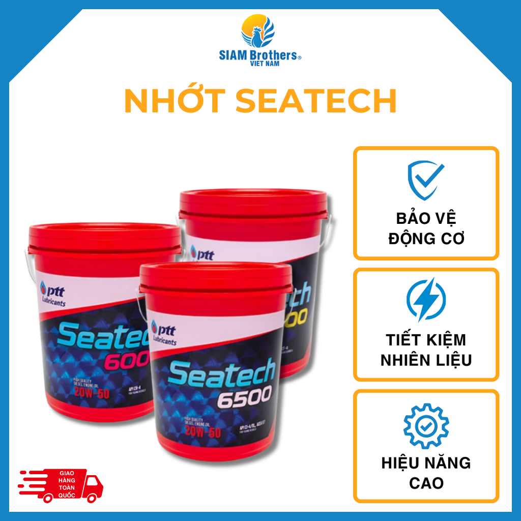 Dầu Nhớt PTT Seatech cho tàu cá (5000, 6000, 6500)