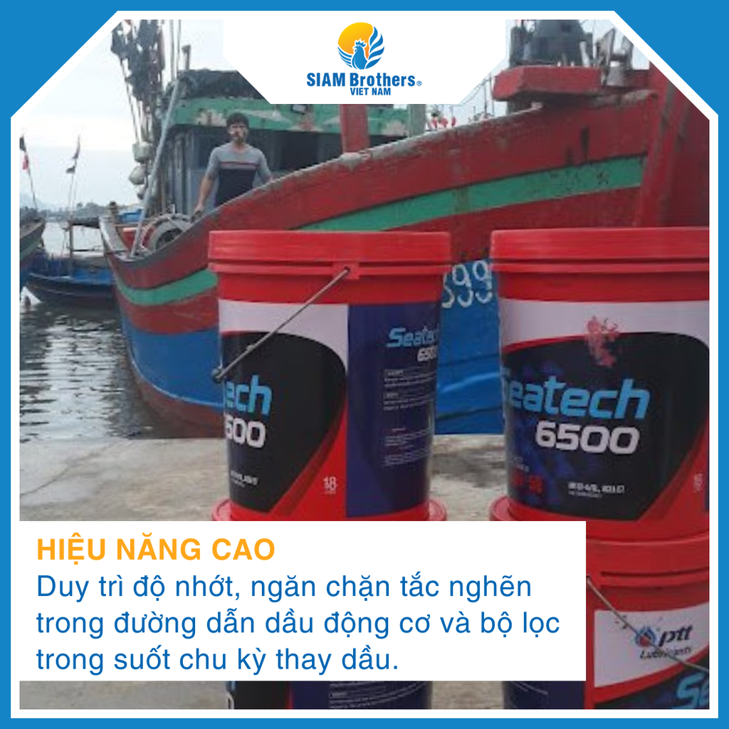 Dầu Nhớt PTT Seatech cho tàu cá (5000, 6000, 6500)