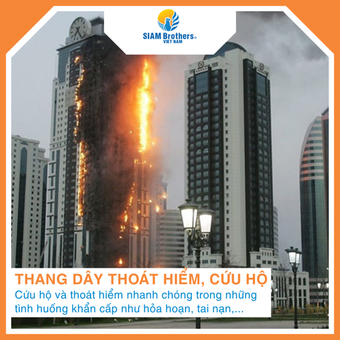  Thang Dây Thoát Hiểm, Cứu Hộ (chống cháy, lõi siêu cường lực) 