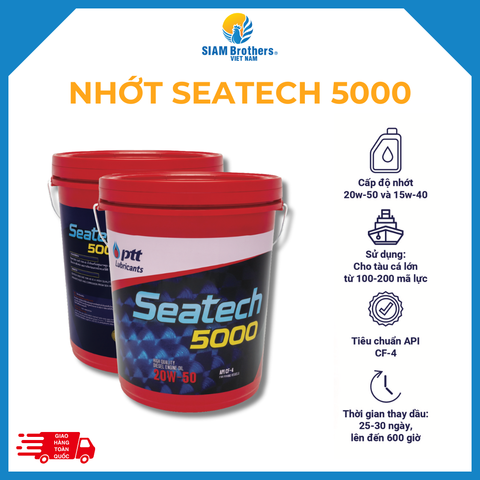  Dầu Nhớt PTT Seatech 5000 cho tàu cá 