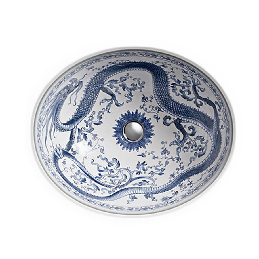 CHẬU RỬA ÂM BÀN IMPERIAL BLUE