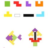  Đồ Chơi Giáo Dục Bảng Xếp Khối Hình Tetris 