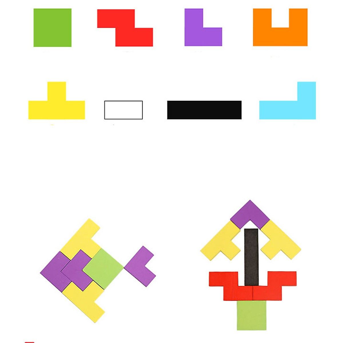  Đồ Chơi Giáo Dục Bảng Xếp Khối Hình Tetris 