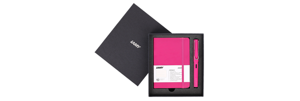 Notebook Softcover + Safari fountain pen Gift set
