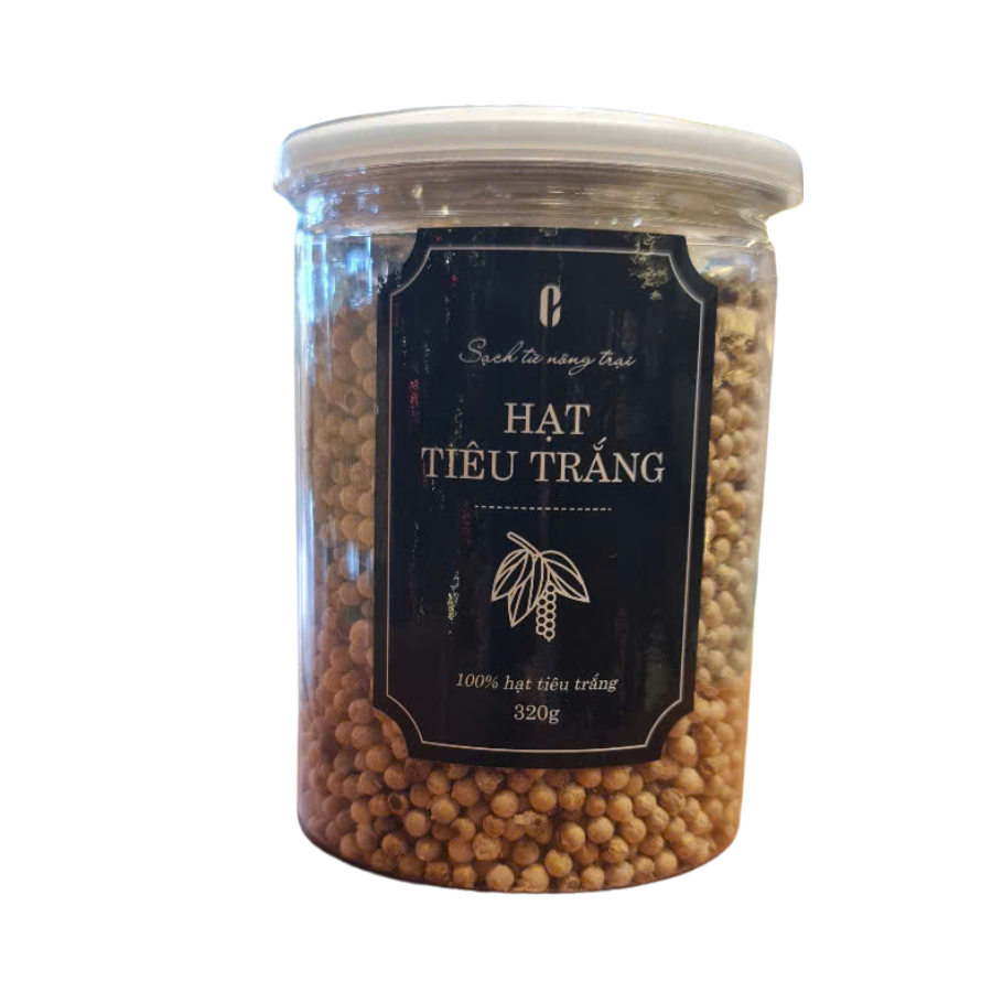 Hạt tiêu trắng Ej Farm ( Tiêu sọ) 320g