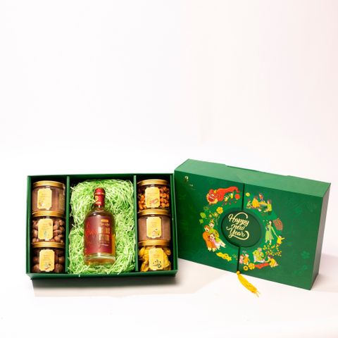  Set quà tặng Xuân Phú Quý 850k (màu xanh) 