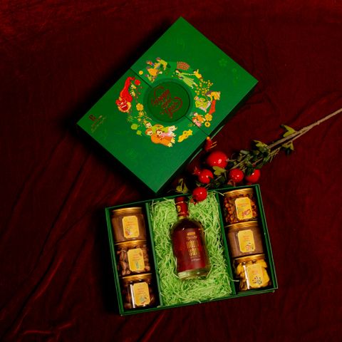  Set quà tặng Xuân Phú Quý 850k (màu xanh) 