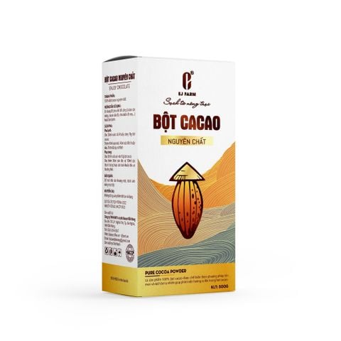  Bột cacao nguyên chất  EJ Farm 500g (nón lá) 