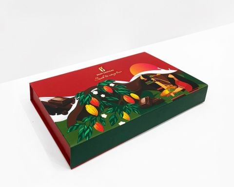  Set hộp quà tặng Socola nguyên chất Enjoy Chocolate 6 thanh 