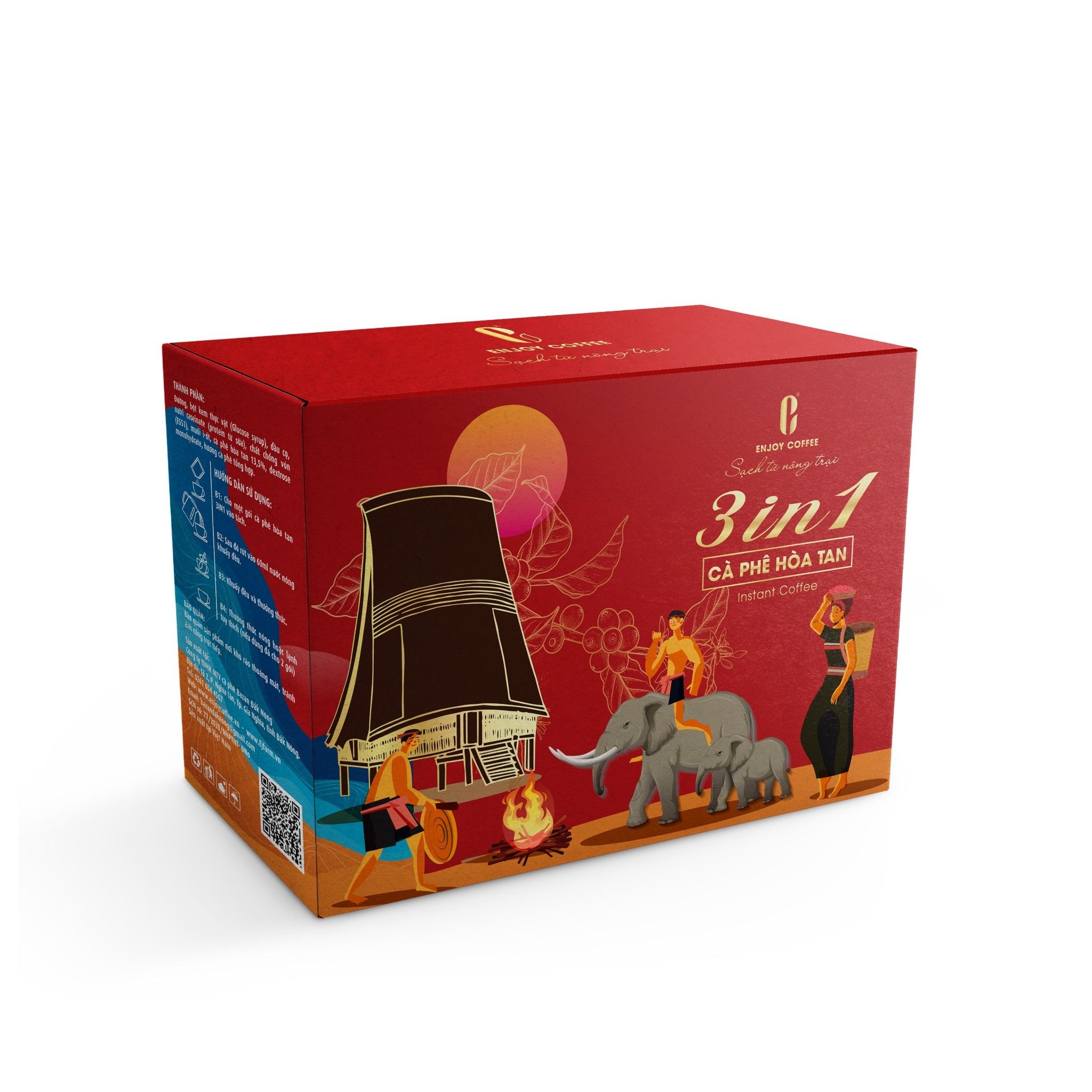 Cà phê  sữa hòa tan 3 in 1 Enjoy Coffee