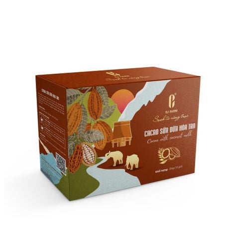  Bột cacao sữa dừa hòa tan EJ Farm 