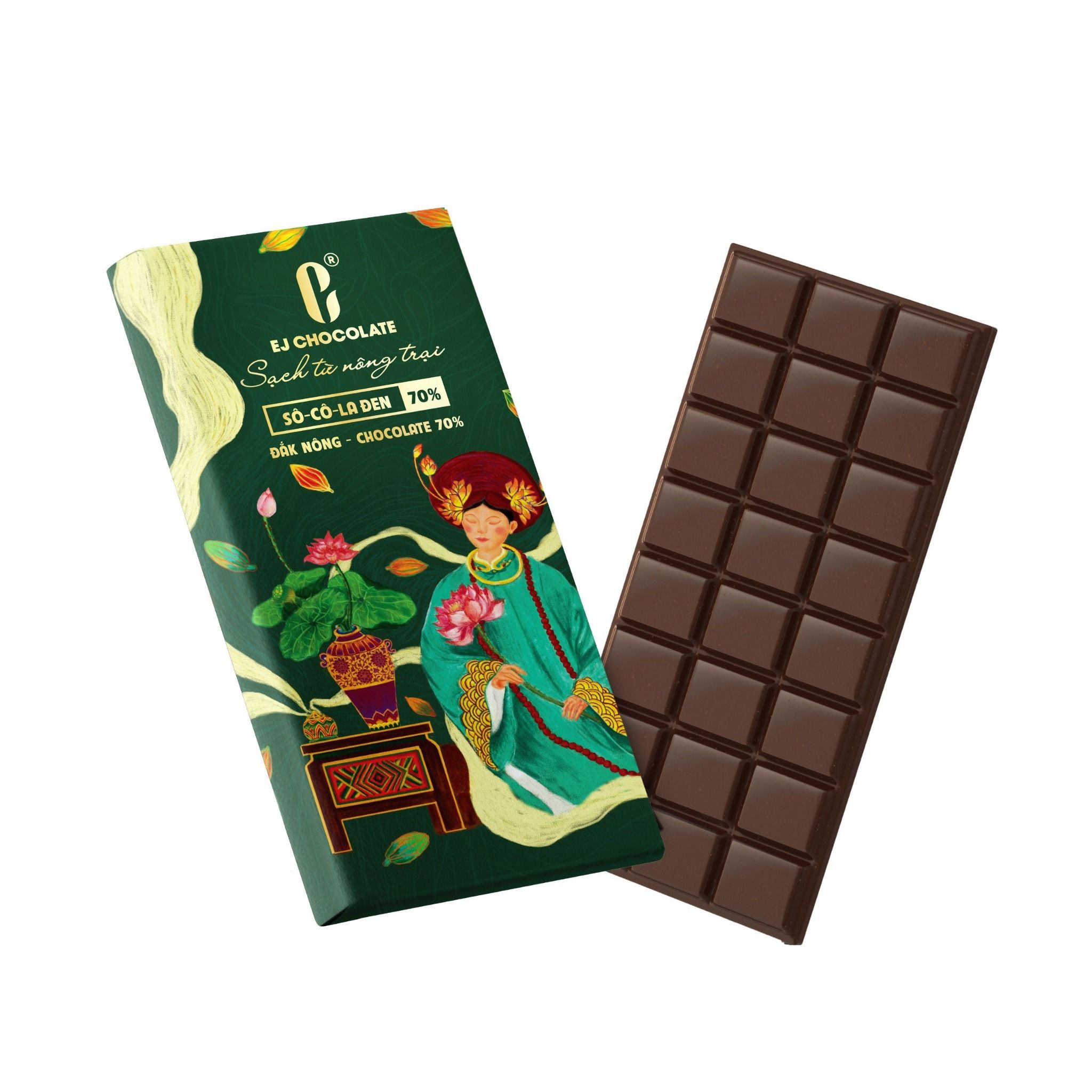 Socola đen Enjoy Chocolate 70% (Ej Farm)