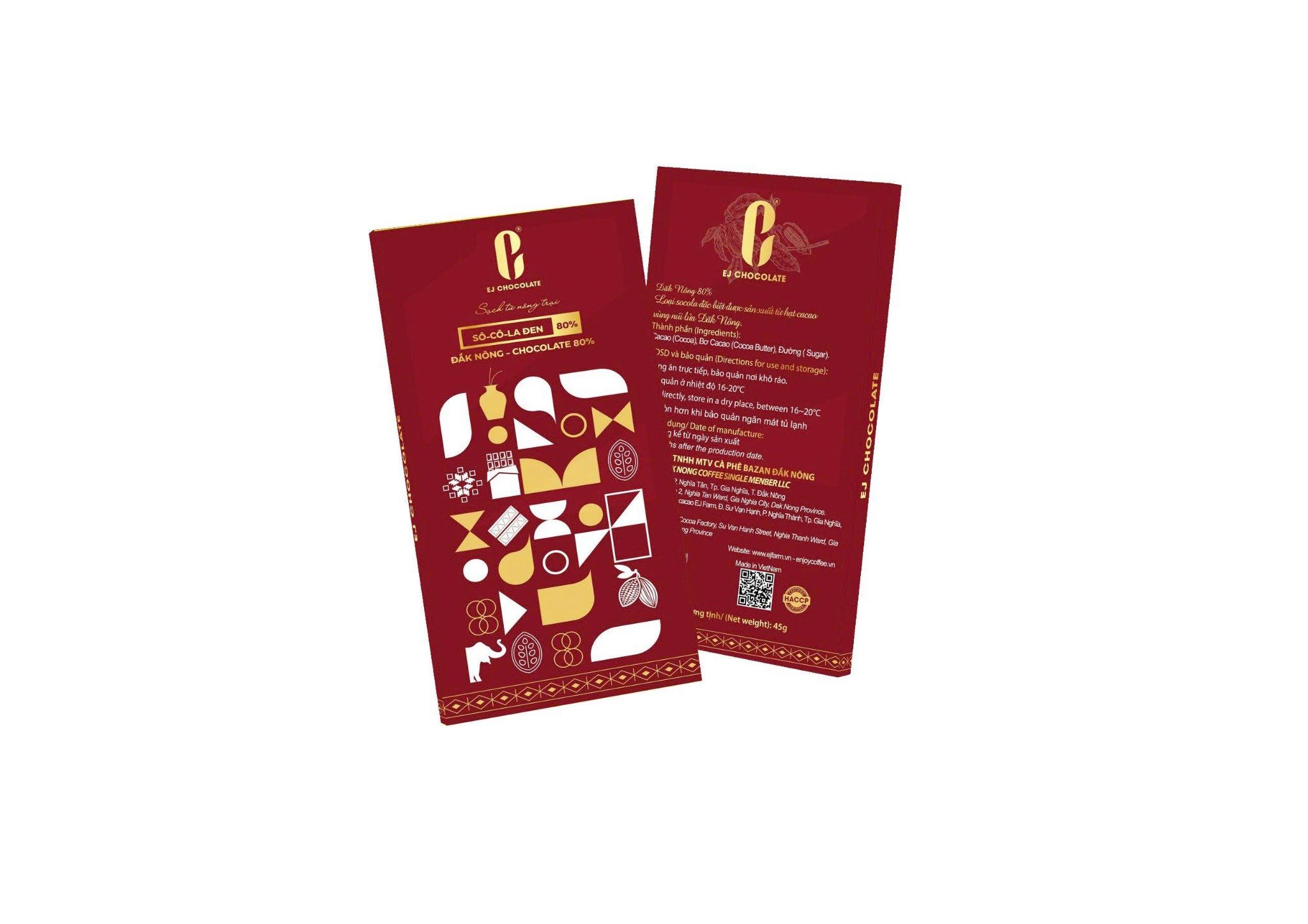 Socola đen 80% EJ FARM (Enjoy chocolate dark 80%