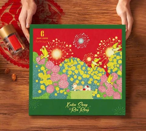  Set hộp quà tết Xuân Sang Enjoy Coffee 715 