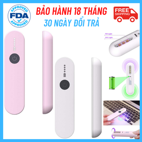 Đèn khử khuẩn cầm tay thông minh, khử trùng bằng tia UV