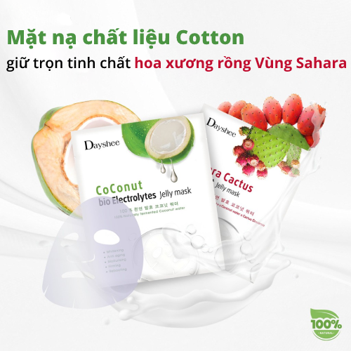Mặt nạ Nâng cơ Chiết xuất Xương rồng Sa mạc Sahara - SAHARA CACTUS FACE LIFT JELLY MASK [HỘP 5 MIẾNG]