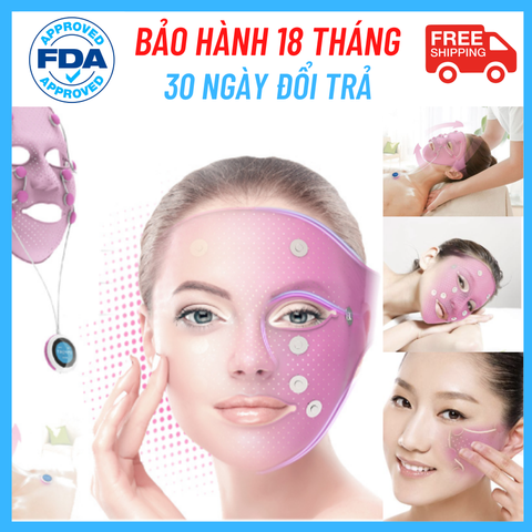 Mặt nạ nâng cơ 3D Massage 360 độ Trị mụn Công nghệ EMS Độc quyền - VLINE MASK