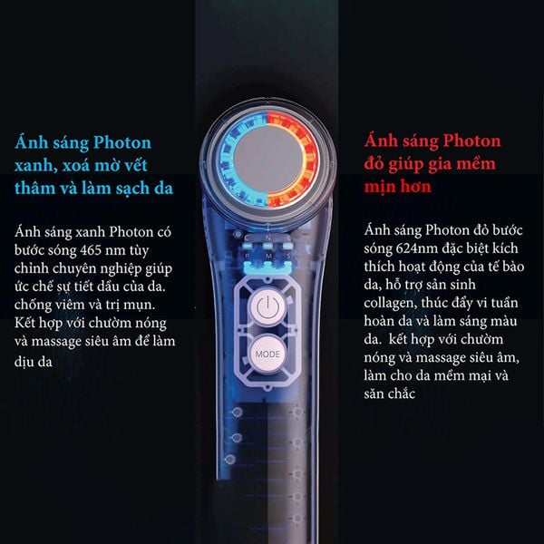 Máy đẩy tinh chất nâng cơ trẻ hoá da 6in1 Nanotime F65U