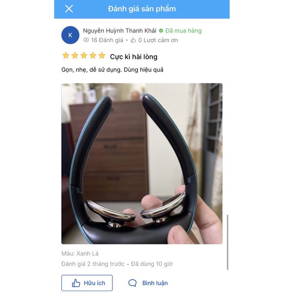 Máy massage cổ cảm ứng xung điện từ giảm đau cổ vai gáy thông minh công nghệ Nhật Bản - SMART BELT