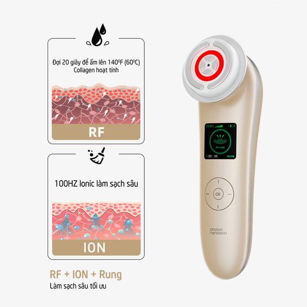 Máy đẩy tinh chất nâng cơ trẻ hoá da thông minh NanoTime Beauty F81E