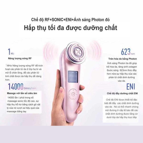 Máy đẩy tinh chất nâng cơ trẻ hoá da thông minh NanoTime Beauty F81E